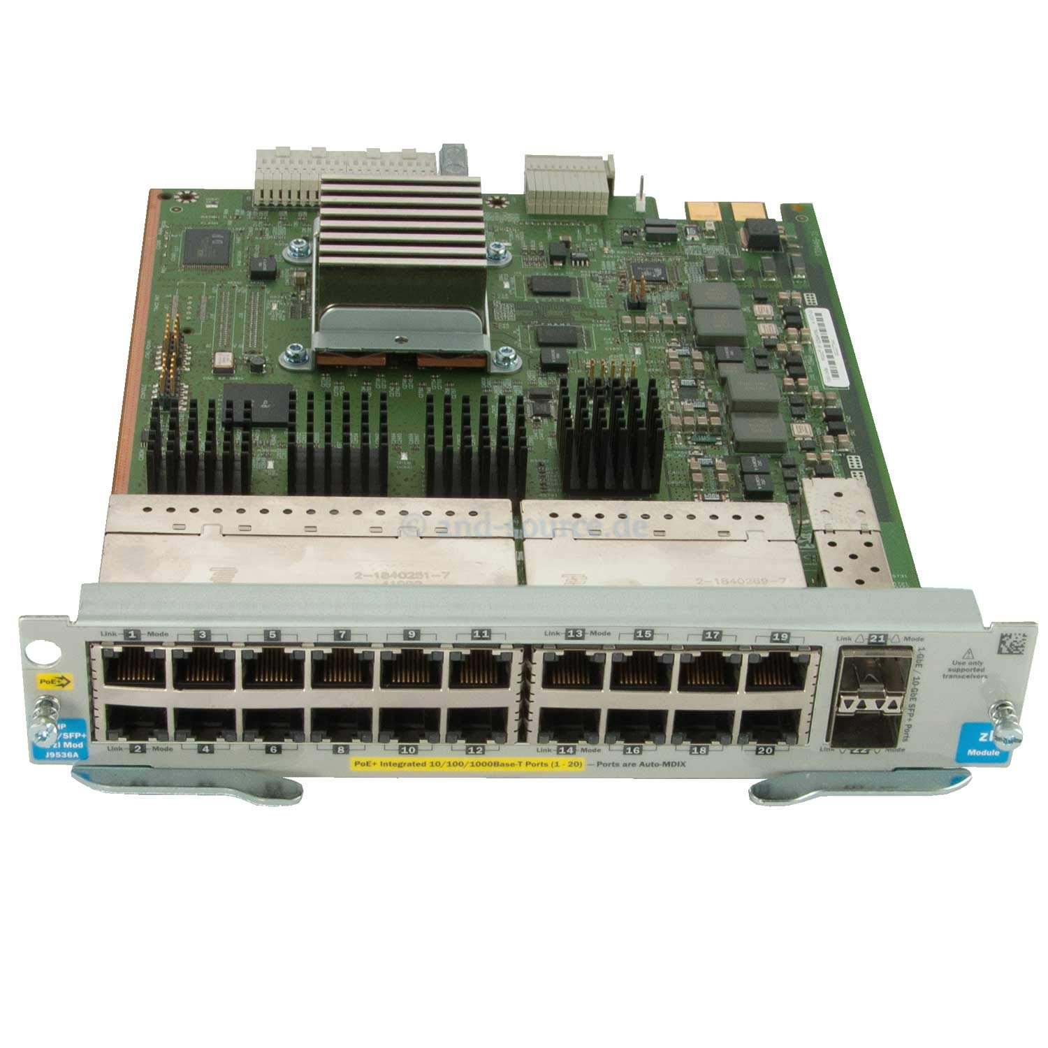 Amazon.com: HP J9536A 20-port Gig-T PoE+ v2 zl Module - J9536-6100